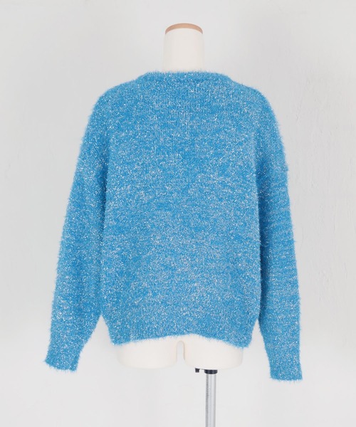 titivate（ティティベイト）の「ラメフェザーニット（ニット/セーター・レディース・アイボリー/ブラック/ライトグレー/ブルー・M）」の20枚目の写真