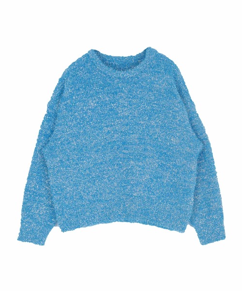 titivate（ティティベイト）の「ラメフェザーニット（ニット/セーター・レディース・アイボリー/ブラック/ライトグレー/ブルー・M）」の17枚目の写真