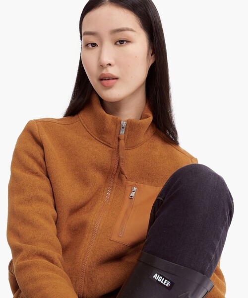 【セール】POLARTEC THERMAL PRO ポーラテック スタンドジップアップフリースジャケット RP / スタンドブルゾン（ブルゾン）｜AIGLE（エーグル）