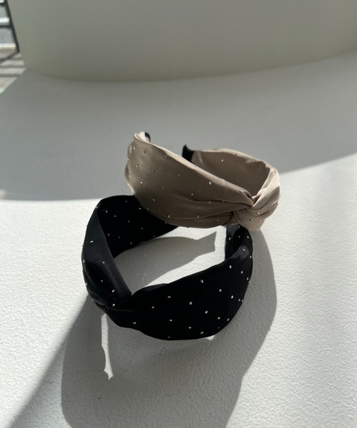 Dorry Doll（ドリードール）の「つぶつぶドットカチューシャ（カチューシャ・レディース・ブラック/ベージュ・FREE）」の8枚目の写真