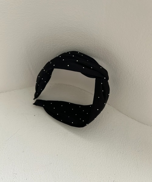 Dorry Doll（ドリードール）の「つぶつぶドットカチューシャ（カチューシャ・レディース・ブラック/ベージュ・FREE）」の6枚目の写真