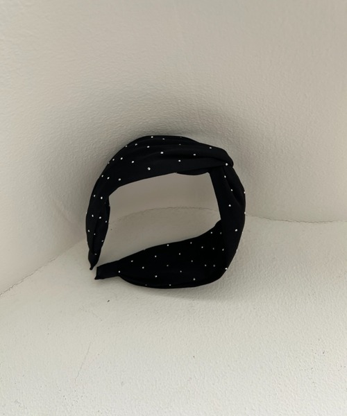 Dorry Doll（ドリードール）の「つぶつぶドットカチューシャ（カチューシャ・レディース・ブラック/ベージュ・FREE）」の5枚目の写真