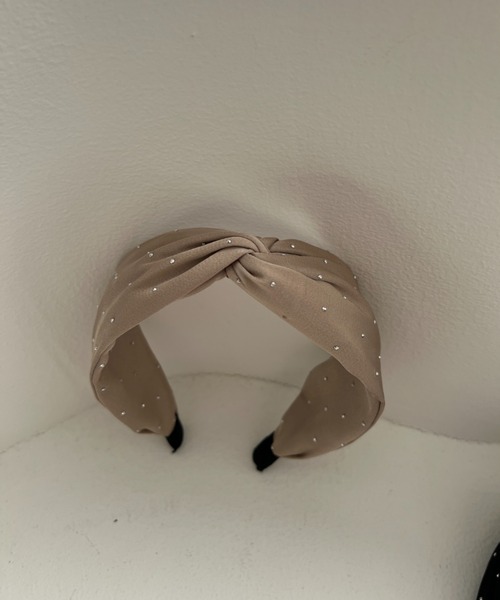 Dorry Doll（ドリードール）の「つぶつぶドットカチューシャ（カチューシャ・レディース・ブラック/ベージュ・FREE）」の3枚目の写真