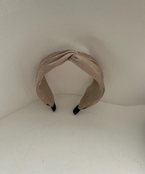 Dorry Doll（ドリードール）の「つぶつぶドットカチューシャ（カチューシャ・レディース・ブラック/ベージュ・FREE）」の4枚目の写真