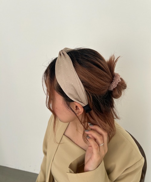 Dorry Doll（ドリードール）の「つぶつぶドットカチューシャ（カチューシャ・レディース・ブラック/ベージュ・FREE）」の12枚目の写真