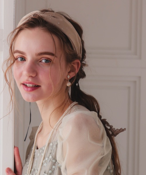 Dorry Doll（ドリードール）の「つぶつぶドットカチューシャ（カチューシャ・レディース・ブラック/ベージュ・FREE）」の16枚目の写真