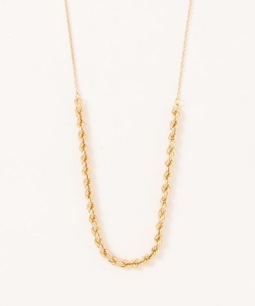con affetto ダイヤラインネックレス ピンクゴールド ネックレス K10ピンクゴールド ダイヤモンド合計0.1ct(4月誕生石