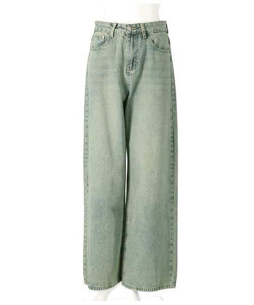 ANAP(アナップ)の「ウォッシュ加工ストレートデニムパンツ(デニムパンツ・レディース・ライトブルー/スミクロ・S/M)」の16枚目の写真