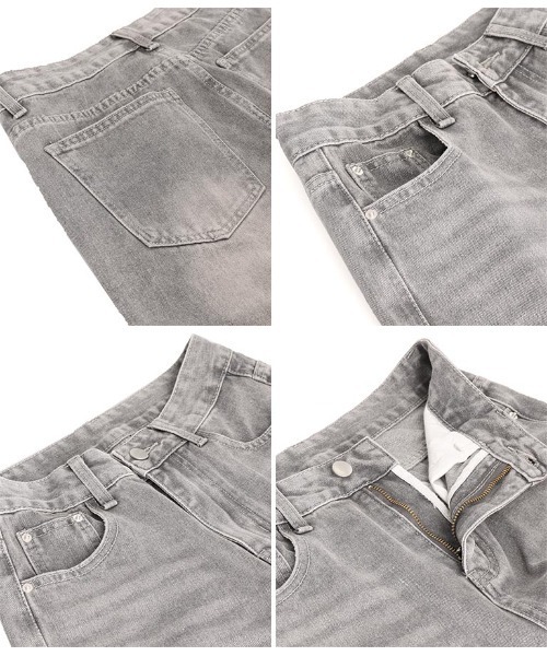 ANAP(アナップ)の「ウォッシュ加工ストレートデニムパンツ(デニムパンツ・レディース・ライトブルー/スミクロ・S/M)」の17枚目の写真