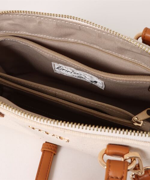 ARCHIVER（アーカイバ）の「【Bk】【KIRIRI】2WAY キャンバス　ミニショルダーバッグ（ショルダーバッグ・レディース・ブラウン/オフホワイト/ライトパープル/ブラック・FREE）」の16枚目の写真