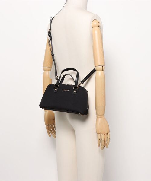 ARCHIVER（アーカイバ）の「【Bk】【KIRIRI】2WAY キャンバス　ミニショルダーバッグ（ショルダーバッグ・レディース・ブラウン/オフホワイト/ライトパープル/ブラック・FREE）」の17枚目の写真
