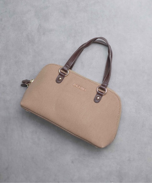 ARCHIVER（アーカイバ）の「【Bk】【KIRIRI】2WAY キャンバス　ミニショルダーバッグ（ショルダーバッグ・レディース・ブラウン/オフホワイト/ライトパープル/ブラック・FREE）」の4枚目の写真