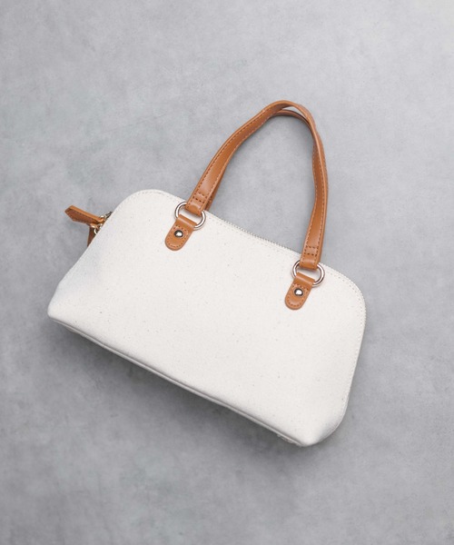 ARCHIVER（アーカイバ）の「【Bk】【KIRIRI】2WAY キャンバス　ミニショルダーバッグ（ショルダーバッグ・レディース・ブラウン/オフホワイト/ライトパープル/ブラック・FREE）」の6枚目の写真