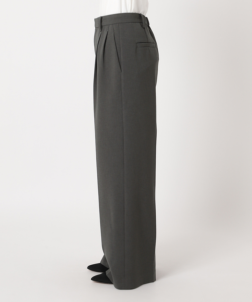 追加》ダブルクロスツータックパンツ（スラックス）｜Spick