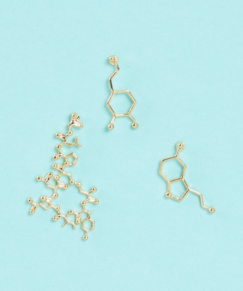 新品　ガーグル　セロトニン　ピアス　ゴールド　サイエンス　化学　科学 gargle ピアス ガーグル:サイエンスシリーズ セロトニン ピアス