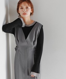 mysty woman | レイヤードシアースリーブプルオーバー 291392(ニット/セーター)