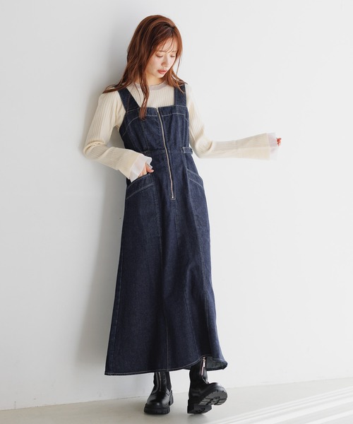 mysty woman（ミスティウーマン）の「レイヤードシアースリーブプルオーバー  291392（ニット/セーター・レディース・ブラック/ベージュ/オフホワイト・FREE）」の16枚目の写真