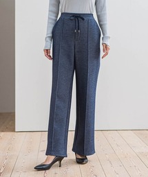 【WEB限定】裏起毛ワイドパンツ≪洗濯機で洗える≫