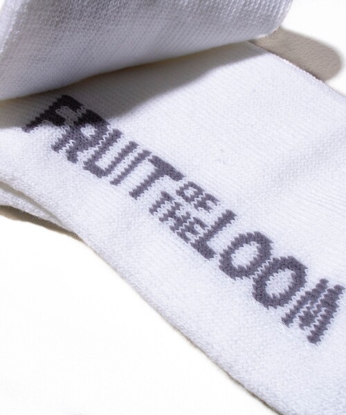 GLOSTER（グロスター）の「別注【FRUIT OF THE LOOM×フレンチブルドッグ】ワンポイント刺繍 ラインソックス（ソックス/靴下・メンズ・ホワイト系その他4/ホワイト系その他5/ホワイト系その他6・FREE）」の8枚目の写真