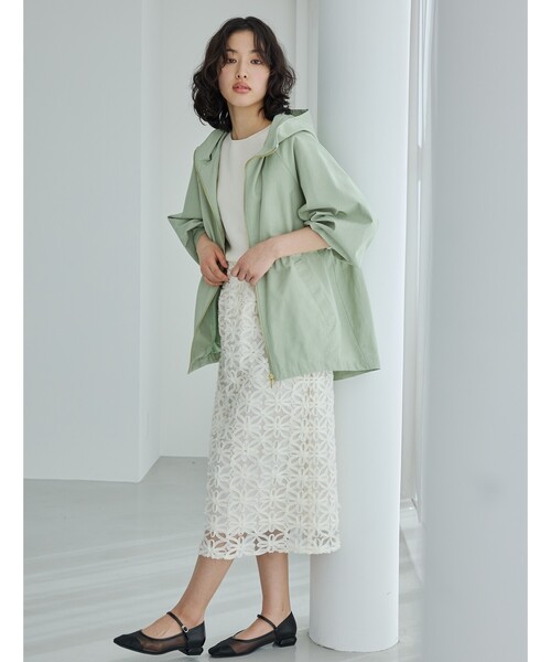 THE SHOP TK （ザ ショップ ティーケー ）の「【ONOFF活躍／セレモニー】刺繍レーススカート／洗える（スカート・レディース・アイボリー/ブラック・12/13）」の3枚目の写真