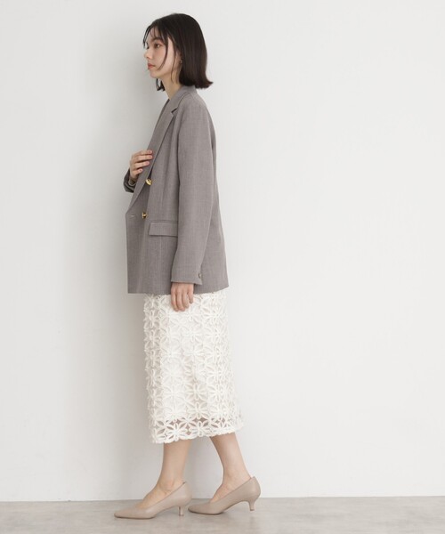 THE SHOP TK （ザ ショップ ティーケー ）の「【ONOFF活躍／セレモニー】刺繍レーススカート／洗える（スカート・レディース・アイボリー/ブラック・12/13）」の14枚目の写真