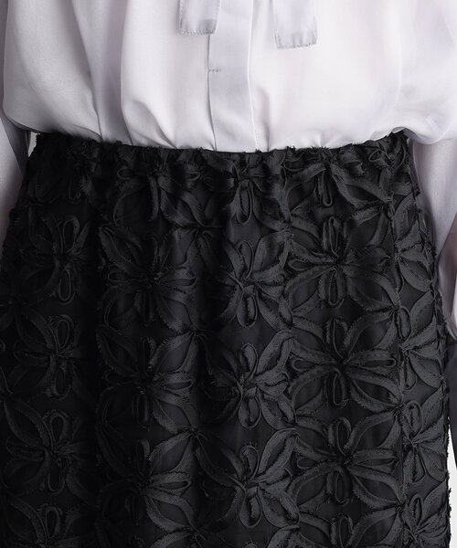 THE SHOP TK （ザ ショップ ティーケー ）の「【ONOFF活躍／セレモニー】刺繍レーススカート／洗える（スカート・レディース・アイボリー/ブラック・12/13）」の19枚目の写真