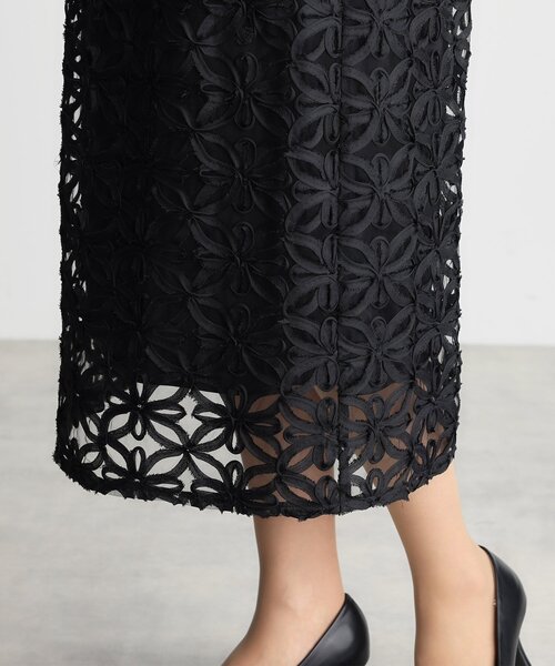THE SHOP TK （ザ ショップ ティーケー ）の「【ONOFF活躍／セレモニー】刺繍レーススカート／洗える（スカート・レディース・アイボリー/ブラック・12/13）」の20枚目の写真