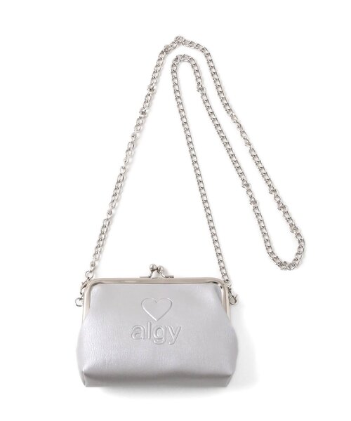 algy(アルジー)の「がま口ショルダーウォレット(財布・キッズ・シルバー/ブラック/サックスブルー・FREE)」の3枚目の写真