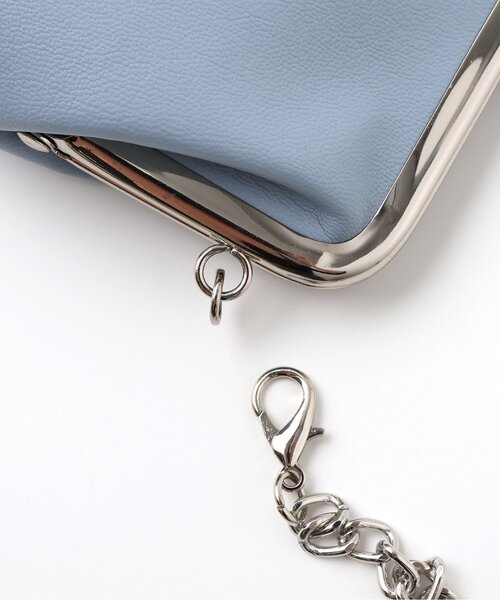 algy(アルジー)の「がま口ショルダーウォレット(財布・キッズ・シルバー/ブラック/サックスブルー・FREE)」の4枚目の写真