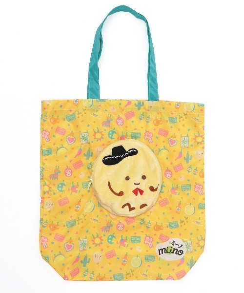 チチカカ(チチカカ)の「「ミーノ」コラボレーション第2弾エコバッグ(エコバッグ/サブバッグ・レディース・イエロー/グリーン・FREE)」の7枚目の写真