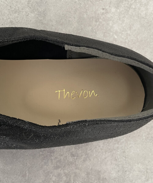 Thevon（ゼボン）の「ギャザーバレエシューズ（パンプス・レディース・ブラック/シルバー・M/L）」の8枚目の写真