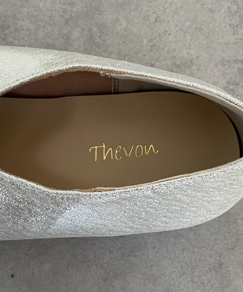 Thevon（ゼボン）の「ギャザーバレエシューズ（パンプス・レディース・ブラック/シルバー・M/L）」の15枚目の写真
