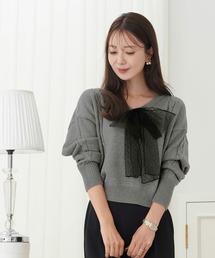 チュールリボン 2WAY ニットセット le reve vaniller