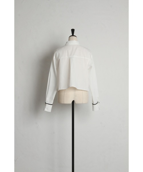 ZOZO限定】配色スカラップパイピングショートシャツ（シャツ