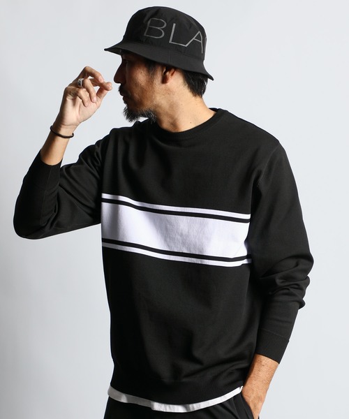 DUFFER スウェット/アランニット切替えデザインニット The DUFFER of ST.GEORGE（ザダファーオブセントジョージ）の