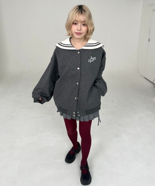 hugi（ハギ）の「SAILOR STAR BLOUSON/セーラースターブルゾン（ブルゾン・レディース・ネイビー・FREE）」の9枚目の写真