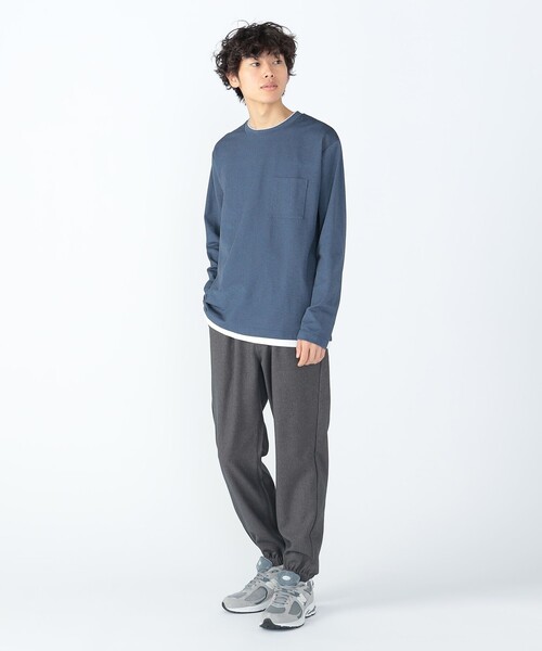 BEAMS HEART(ビームスハート)の「鹿の子 フェイクレイヤード カットソー(Tシャツ/カットソー・メンズ・ライトブルー/ネイビー・XL/L/M/S)」の17枚目の写真