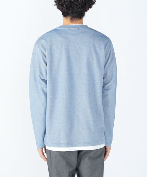 BEAMS HEART(ビームスハート)の「鹿の子 フェイクレイヤード カットソー(Tシャツ/カットソー・メンズ・ライトブルー/ネイビー・XL/L/M/S)」の11枚目の写真