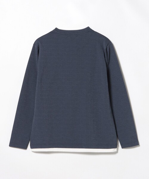 BEAMS HEART(ビームスハート)の「鹿の子 フェイクレイヤード カットソー(Tシャツ/カットソー・メンズ・ライトブルー/ネイビー・XL/L/M/S)」の8枚目の写真