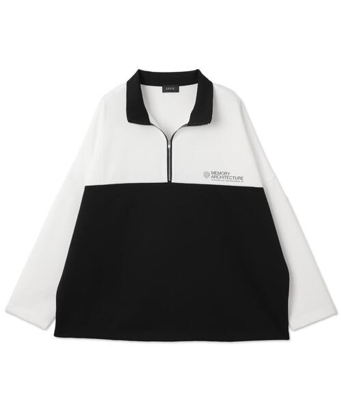 BROWNY(ブラウニー)の「BROWNY/ドルマンポンチハーフZIPロンT(Tシャツ/カットソー・メンズ・ホワイト/ブルー・MEDIUM/LARGE)」の17枚目の写真