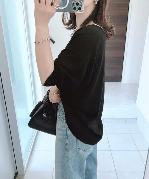 aquagarage(アクアガレージ)の「選べる2丈ボレロカーディガン(カーディガン/ボレロ・レディース・ブラック/アイボリー/ライトピンク/グレー/ブルー/ベージュ/イエロー/ネイビー・M1/L1/M2/L2/LL1/LL2)」の14枚目の写真