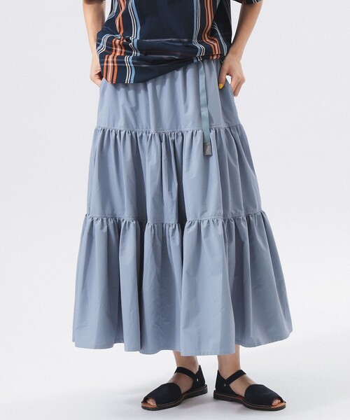 Gramicci（グラミチ）の「【別注】Gramicci / ティアード スカート（スカート・レディース・ブラック/オリーブ/ブルー系・ONESIZE）」の21枚目の写真