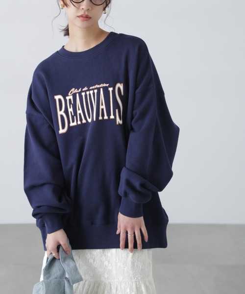 FREE'S MART（フリーズマート）の「◆ロゴビッグスウェット（スウェット・レディース・ネイビー/ホワイト/ホワイト系その他/レッド系その他/グレー/ワンウォッシュ・FREE）」の4枚目の写真