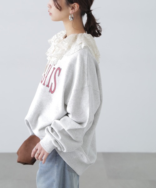 FREE'S MART（フリーズマート）の「◆ロゴビッグスウェット（スウェット・レディース・ネイビー/ホワイト/ホワイト系その他/レッド系その他/グレー/ワンウォッシュ・FREE）」の18枚目の写真