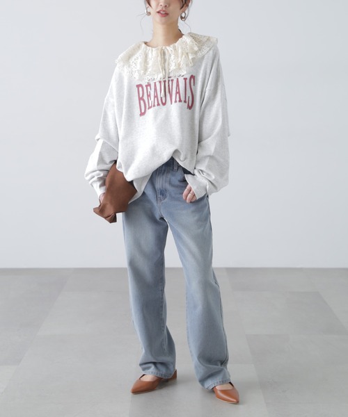 FREE'S MART（フリーズマート）の「◆ロゴビッグスウェット（スウェット・レディース・ネイビー/ホワイト/ホワイト系その他/レッド系その他/グレー/ワンウォッシュ・FREE）」の22枚目の写真