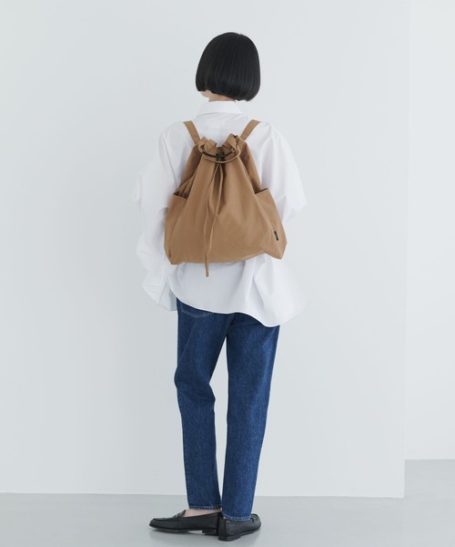 STANDARD SUPPLY（スタンダードサプライ）の「スタンダードサプライ / SIMPLICITY シンプリシティ / 3WAY KNAP SACK 3ウェイナップサック（バックパック/リュック・レディース・ブラック/グレー/チャコールグレー/ダークネイビー/モカ/ダークパープル/サンドベージュ/ブルー/グリーン・FREE）」の20枚目の写真