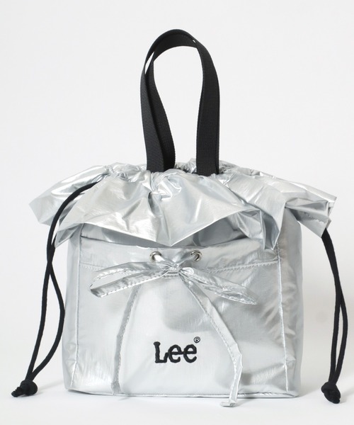 Lee（リー）の「Lee（リー）リボン巾着フリルデザイン2WAYミニショルダーバッグ/ハンドバッグ レディース（ショルダーバッグ・レディース・シルバー/インディゴブルー/ブラック/アイボリー・FREE）」の11枚目の写真
