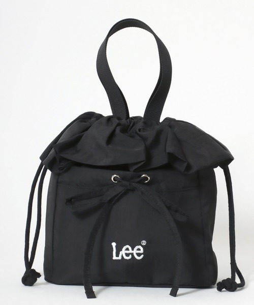 Lee（リー）の「Lee（リー）リボン巾着フリルデザイン2WAYミニショルダーバッグ/ハンドバッグ レディース（ショルダーバッグ・レディース・シルバー/インディゴブルー/ブラック/アイボリー・FREE）」の7枚目の写真