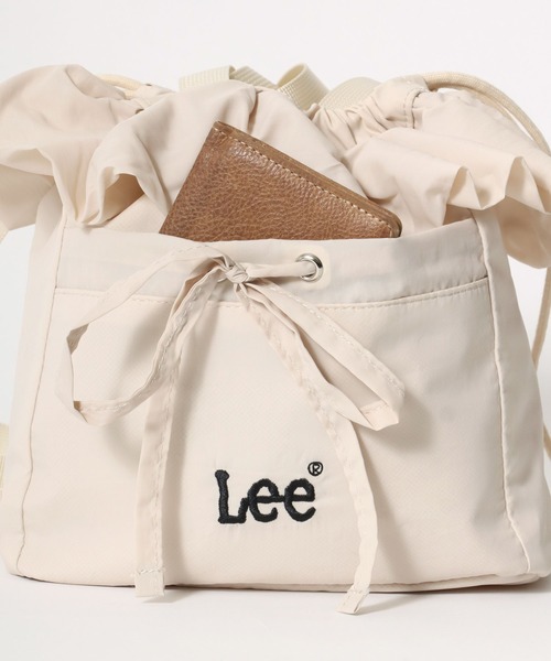 Lee（リー）の「Lee（リー）リボン巾着フリルデザイン2WAYミニショルダーバッグ/ハンドバッグ レディース（ショルダーバッグ・レディース・シルバー/インディゴブルー/ブラック/アイボリー・FREE）」の17枚目の写真