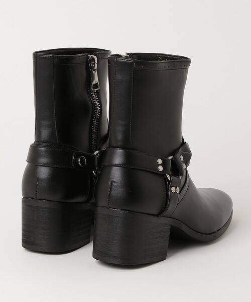 LOVEHUNTER（ラブハンター）の「LOVEHUNTER/+6.5cm ヒールブーツ リングブーツ(6843)（ブーツ・メンズ・ブラック・44/40/41/42/43）」の2枚目の写真